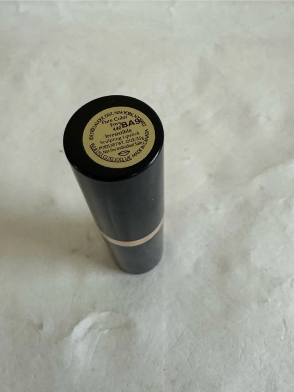 ESTEE LAUDER 440 Irresistible Pure Color Lipstick Full Size Black Lipstick NWOB